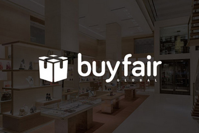 Wide angled shot of a store with the words BuyFair written in white.